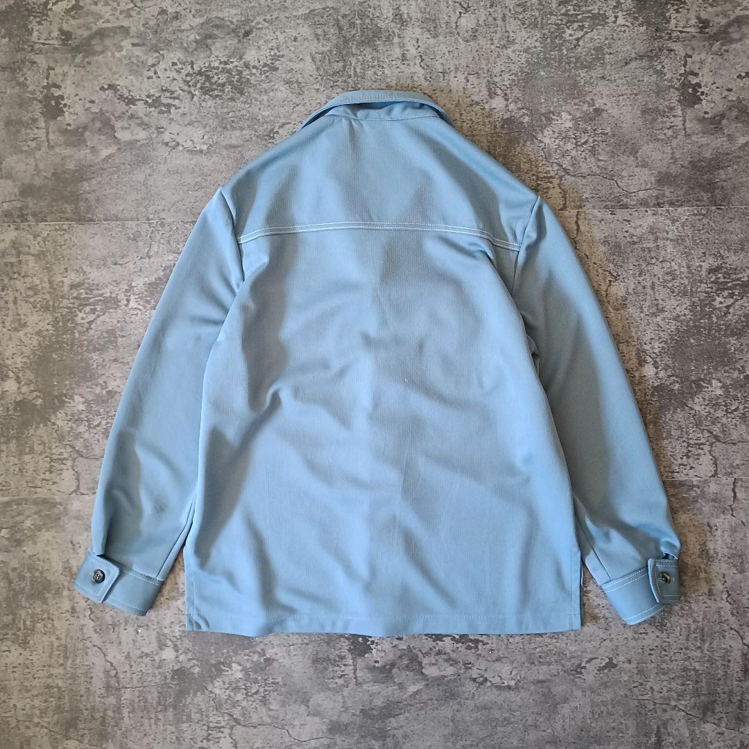 70s USA製 HAGGAR 開襟シャツジャケット オープンカラー