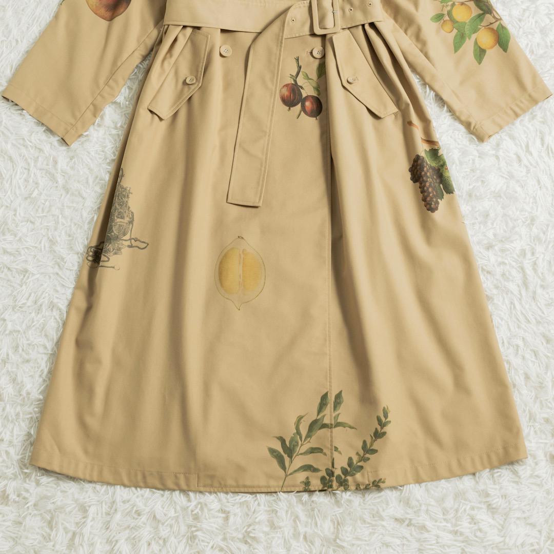 AMERI ELEANOR TRENCH COAT プリント トレンチコート M