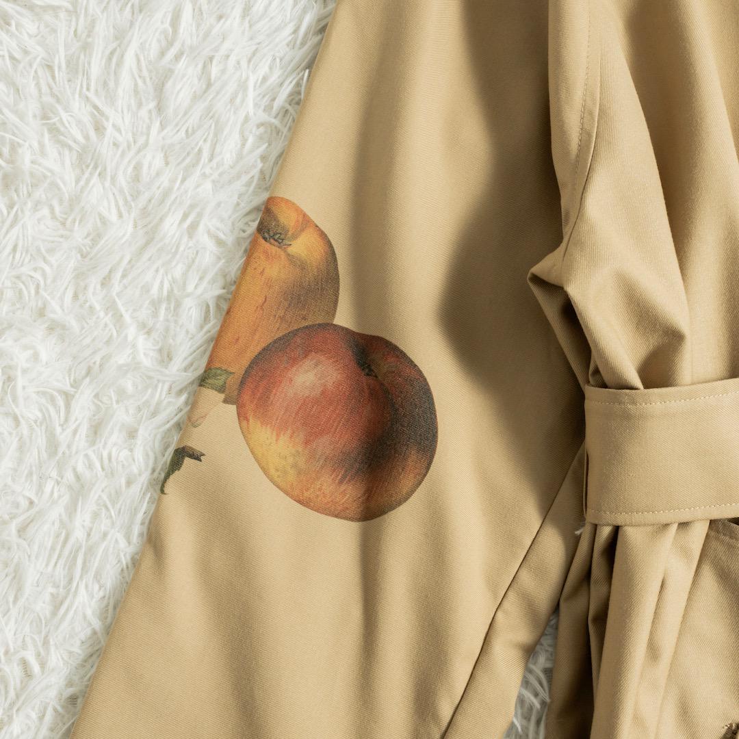 AMERI ELEANOR TRENCH COAT プリント トレンチコート M