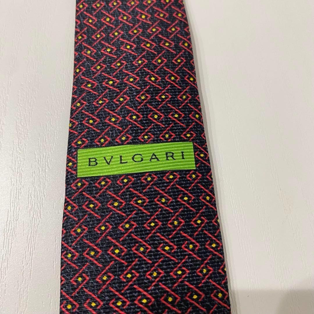 BVLGARI ブルガリ ネクタイセッテピエゲ シルク100%イタリア製