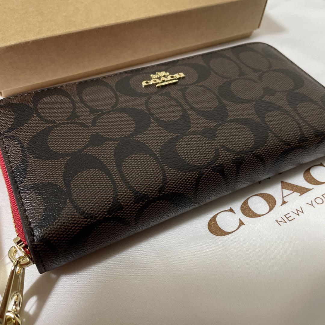 新品未使用コーチCOACHラウンドファスナー長財布C4452