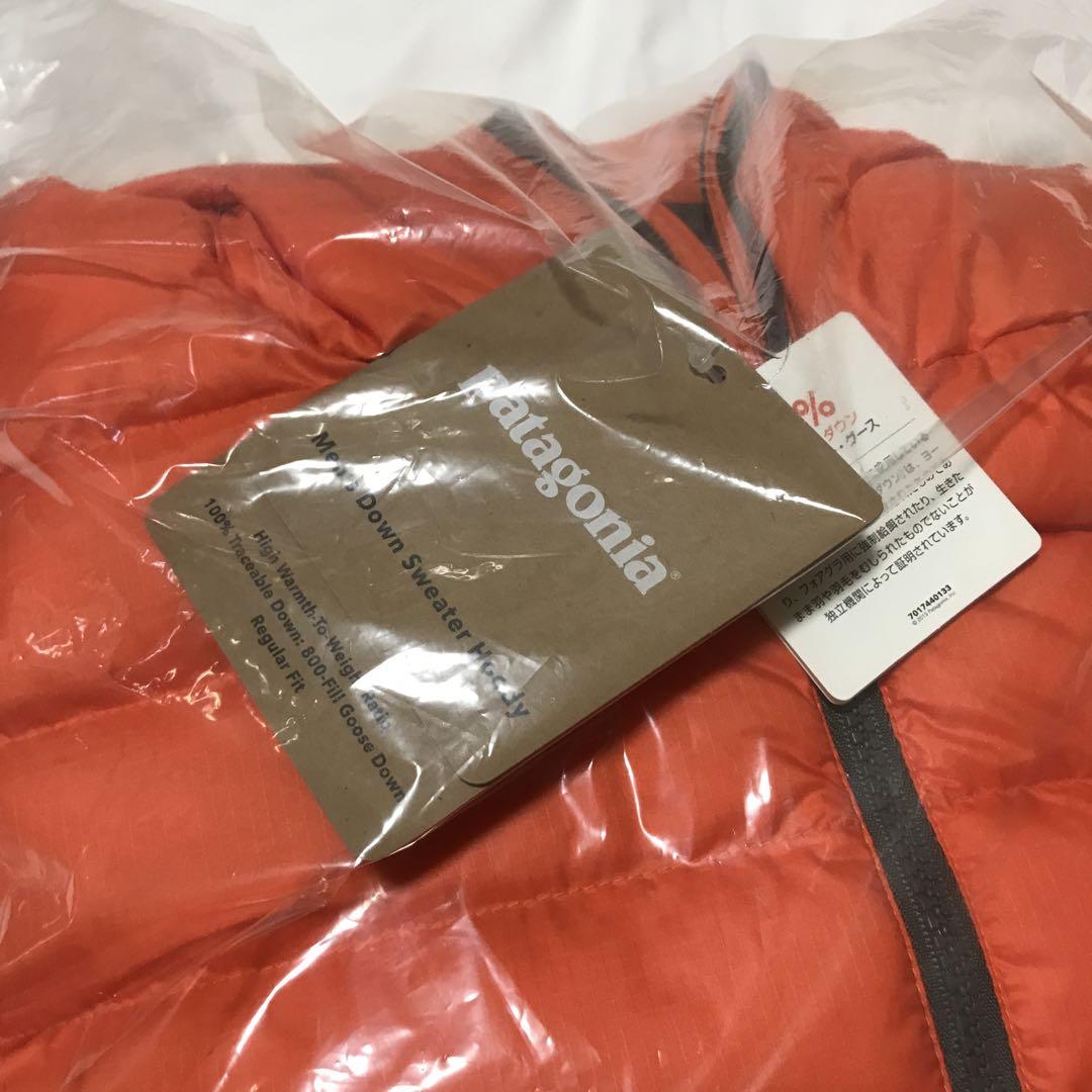 新品 patagonia ダウンセーターフーディ　オレンジ