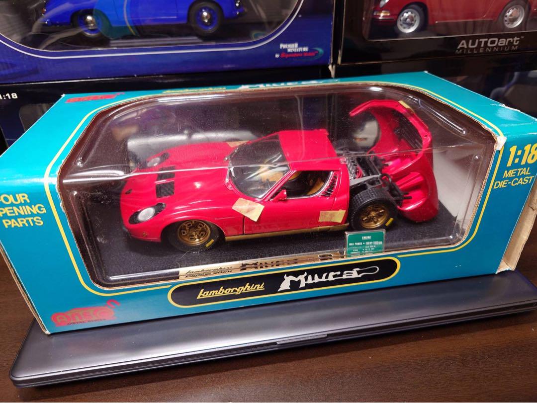 Ansonアンソン1/18ミニカー ランボルギーニミウラ 赤