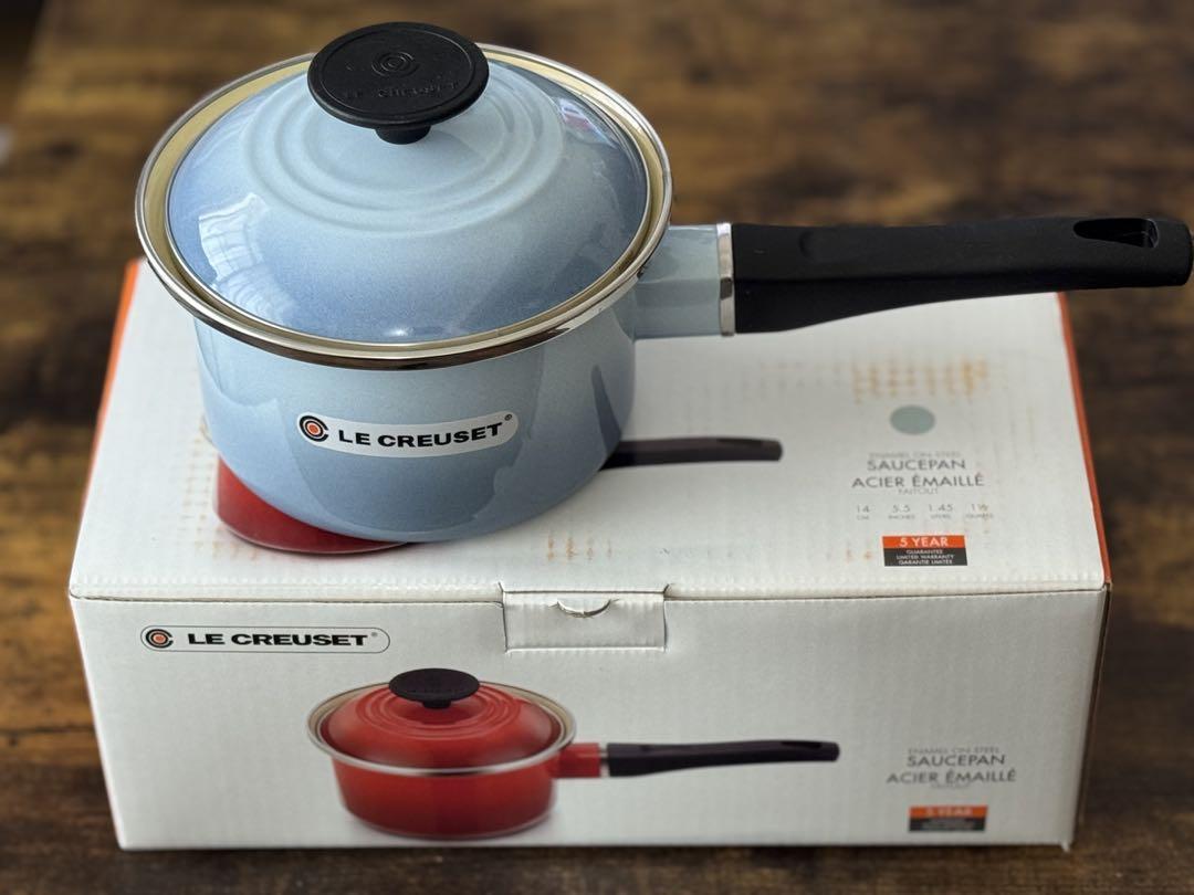 LE CREUSET 水色 片手鍋