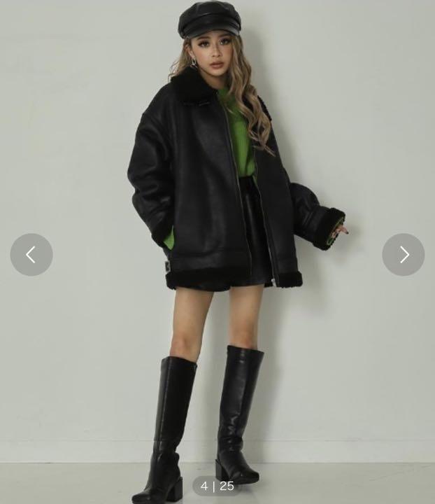 限定OFF フェイクレザー裏ボアB3ジャケット 黒 NXuIH-m86681568121 国産超歓迎