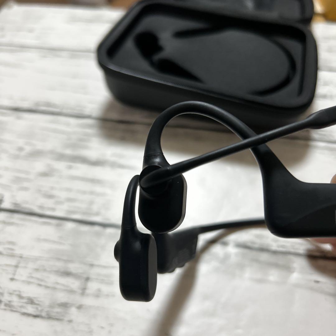 【美品】AfterShokz OpenComm 骨伝導イヤホン ブラック