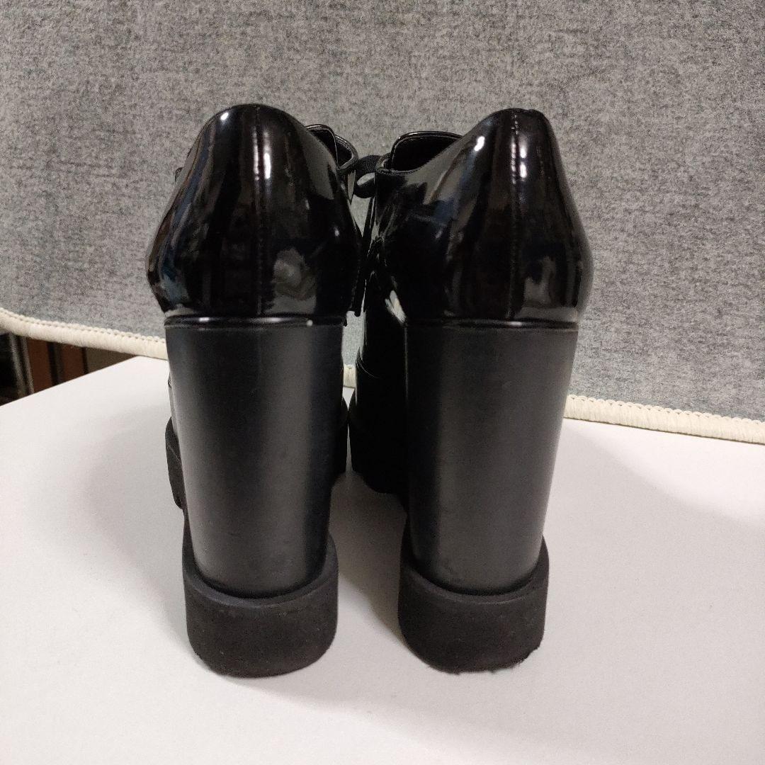 希少ブラック 37サイズステラマッカートニー安定感抜群 厚底