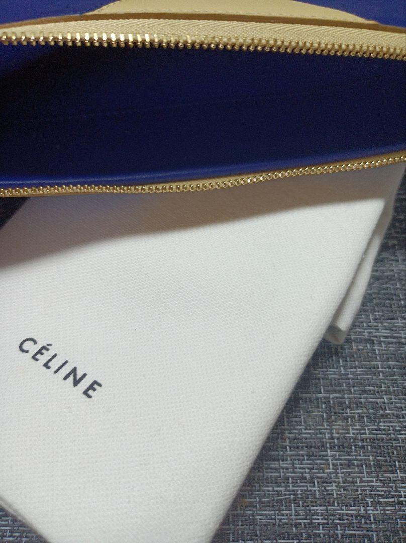 売約済‼️CÉLINE・レザー！クラッチバッグ・/アイボリー/バイカラー