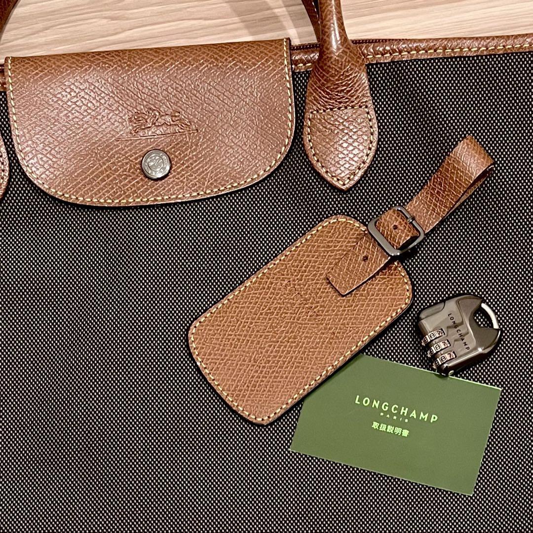 ロンシャンLONGCHAMP ボストンバッグ ボックスフォード カーキ/ブラウン