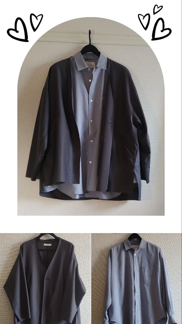 PUBLIC TOKYO¥16,500 ノーカラージャケット　カーディガン