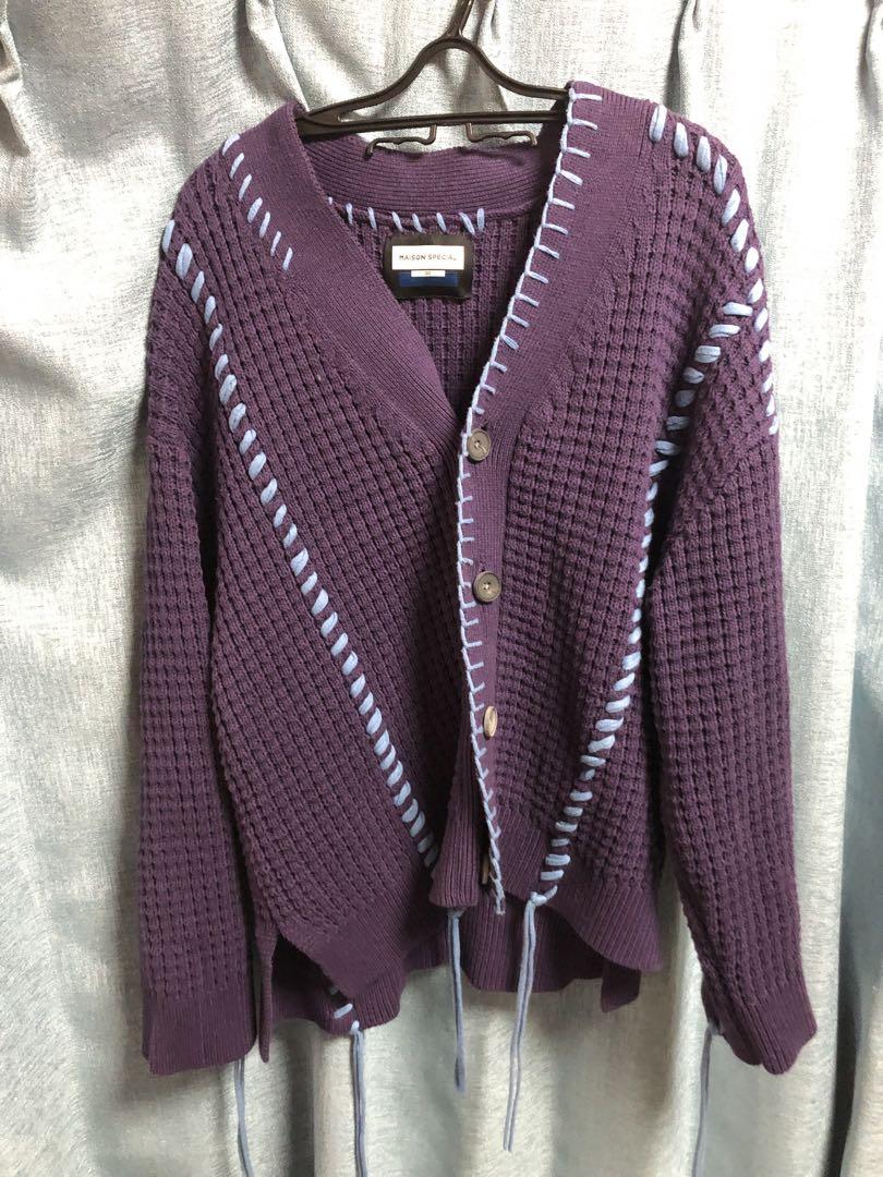 maison special カーディガン ニット 鬼ワッフル size:00