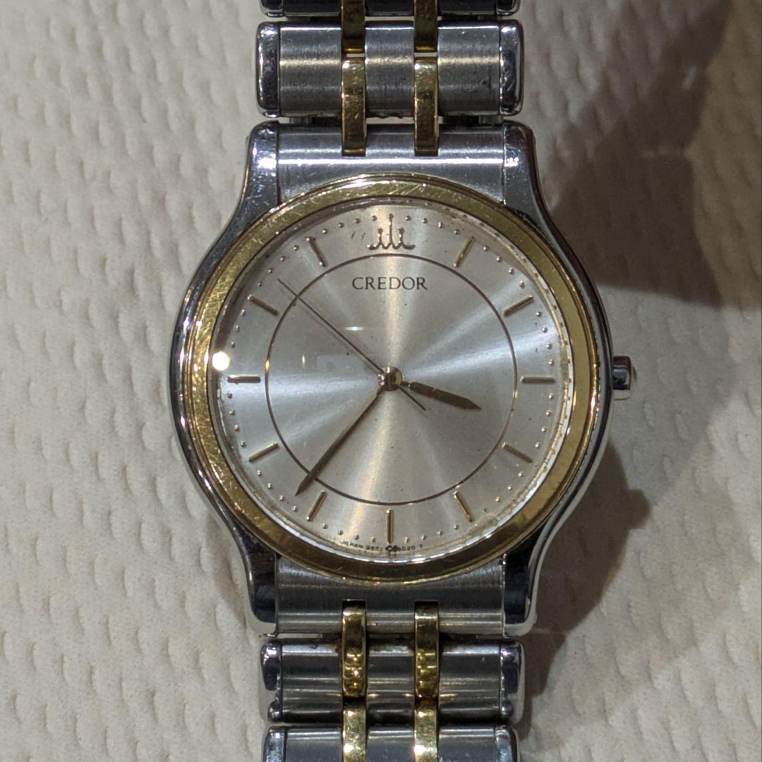 ☆新品電池 SEIKO CREDOR 腕時計 9571-6020 18KT 希少