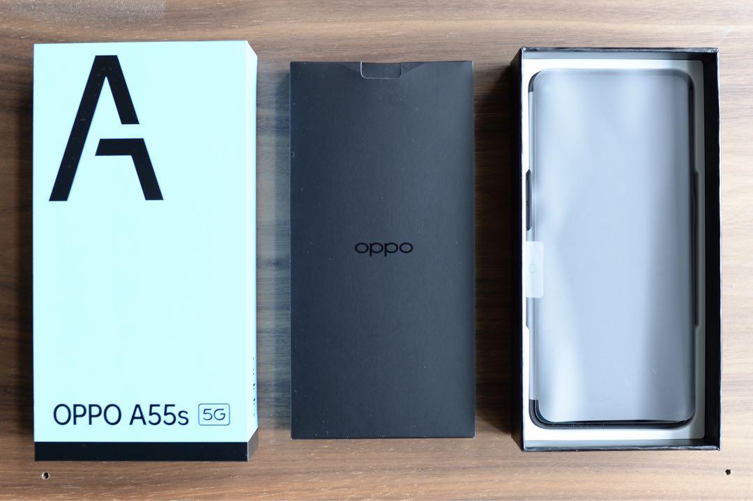 OPPO A55s 5G ブラック 64 GB SIMフリー - スマートフォン本体