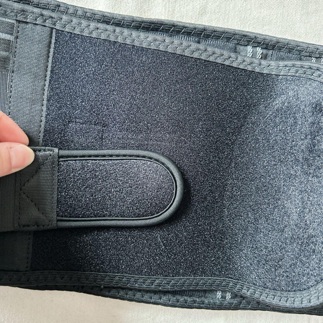 ☆腰サポーター 腰コルセット 腰用ベルト M お腹周り75cm~95cm 黒