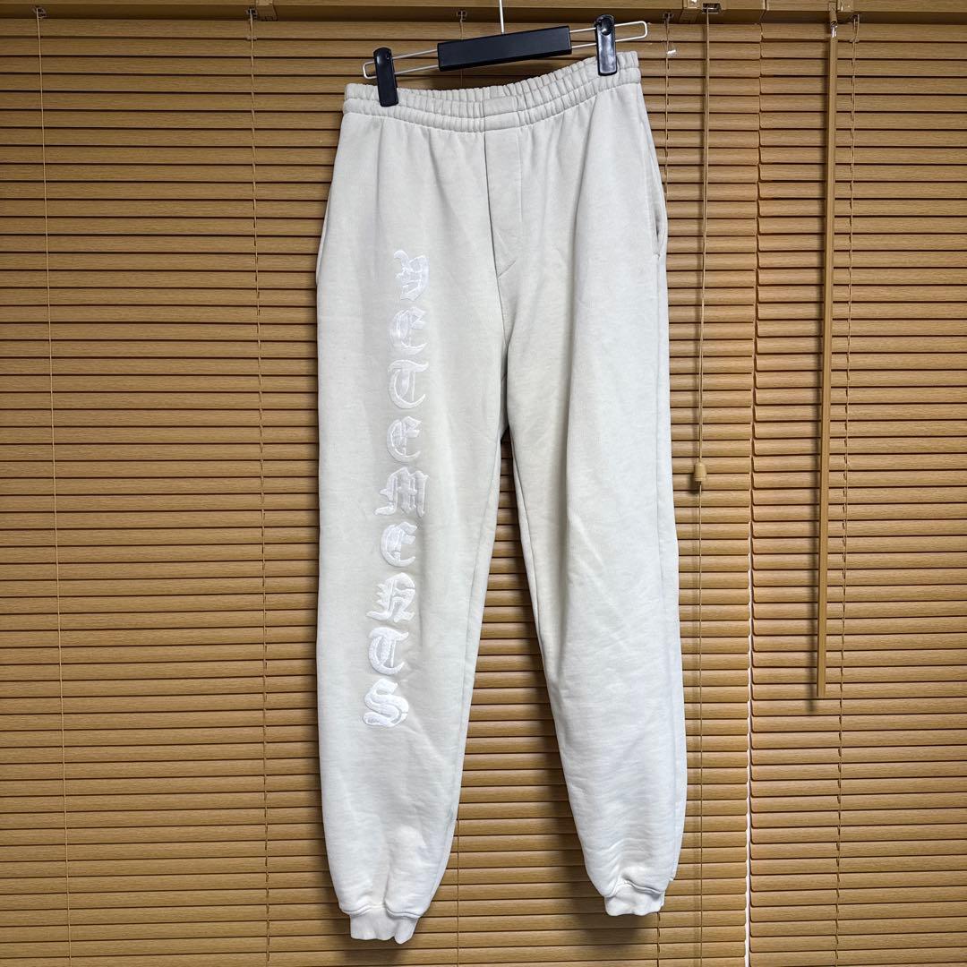 VETEMENTS 22SS アナーキーロゴ ロングスウェットパンツ ベージュXS(SS)・VETEMENTS