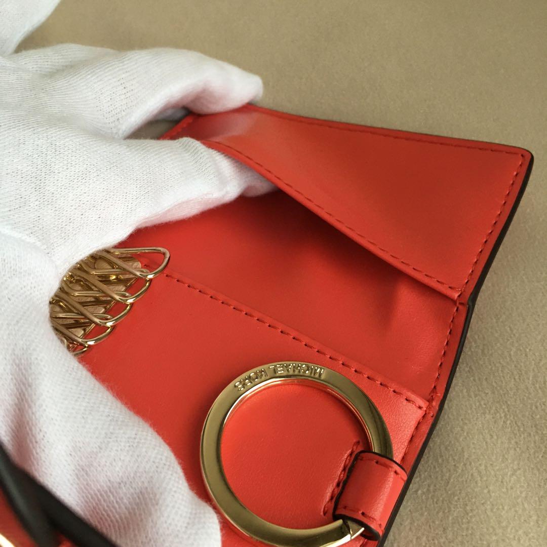 新品 マイケルコース MICHEAL KORS レッド キーケース 財布 新品 マイケルコース MICHEAL KORS レッド キーケース 財布