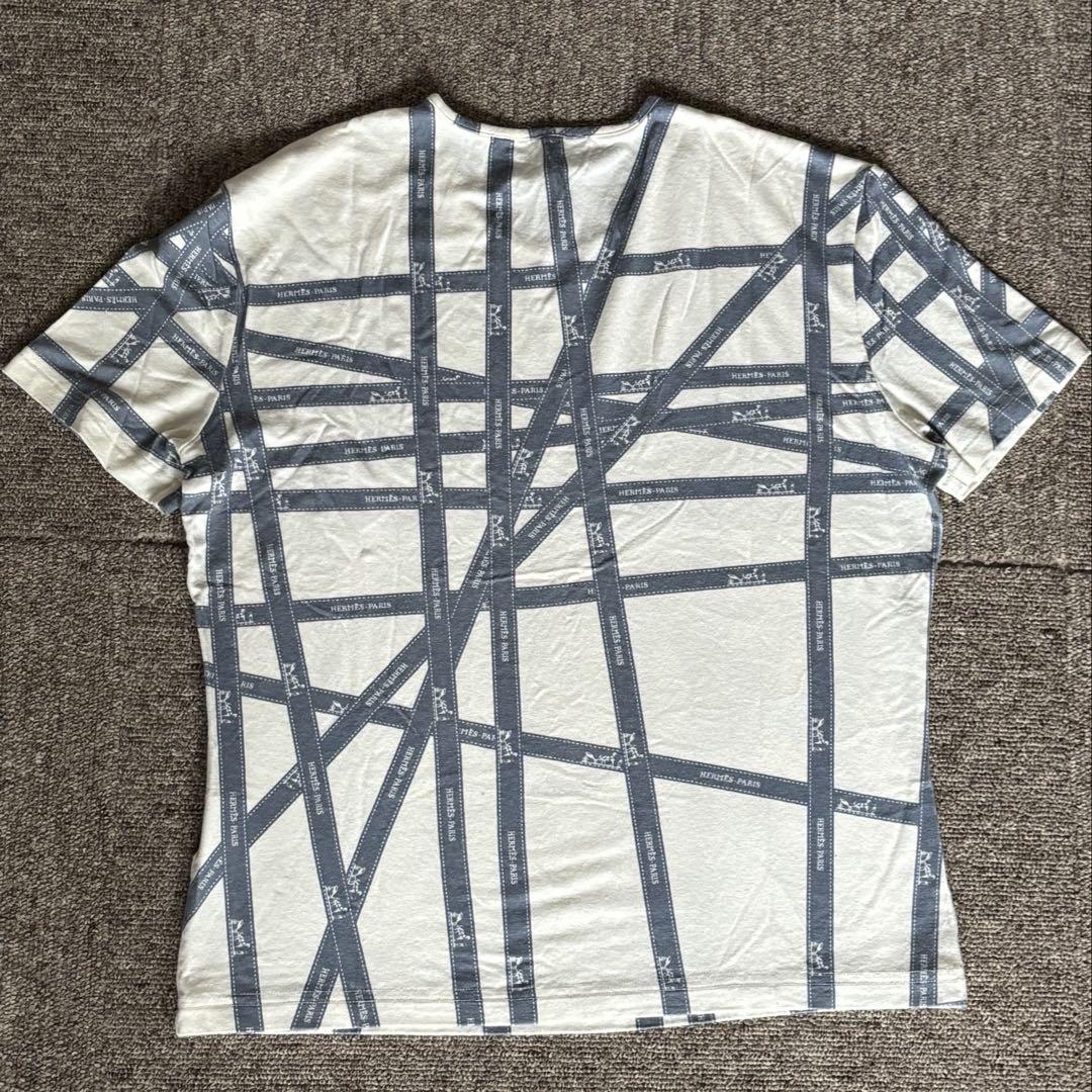 エルメス マルジェラ期 ボルデュック リボン柄 Tシャツ