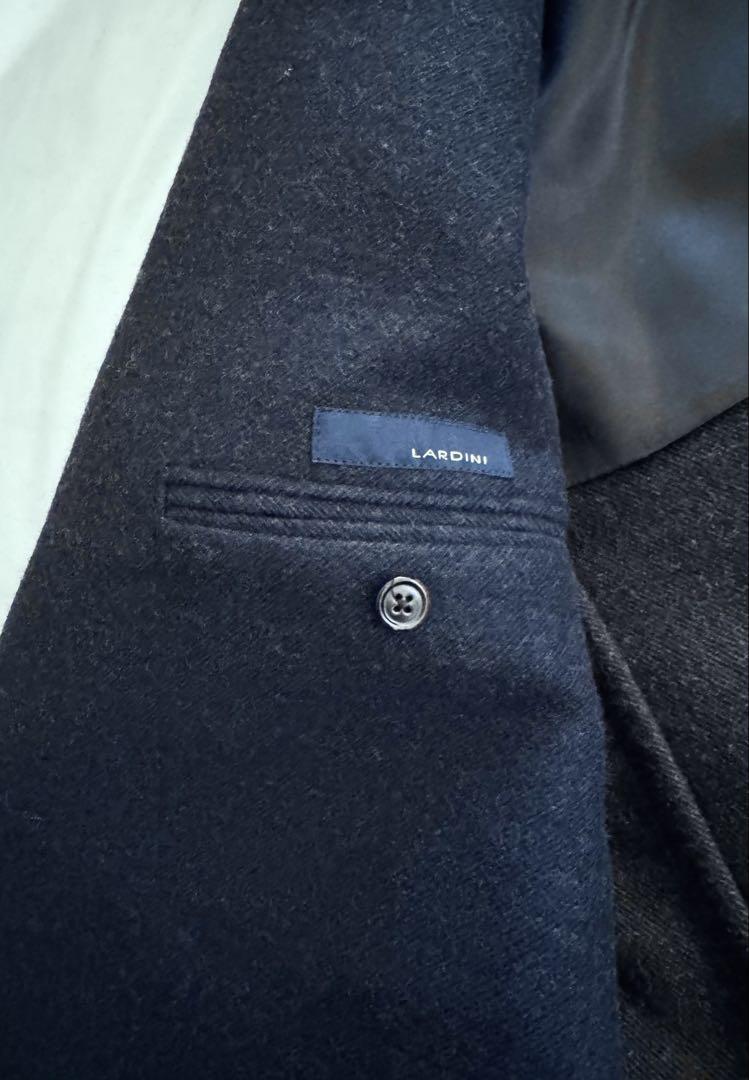LARDINI ラルディー二 チェスター コート　48 ネイビー