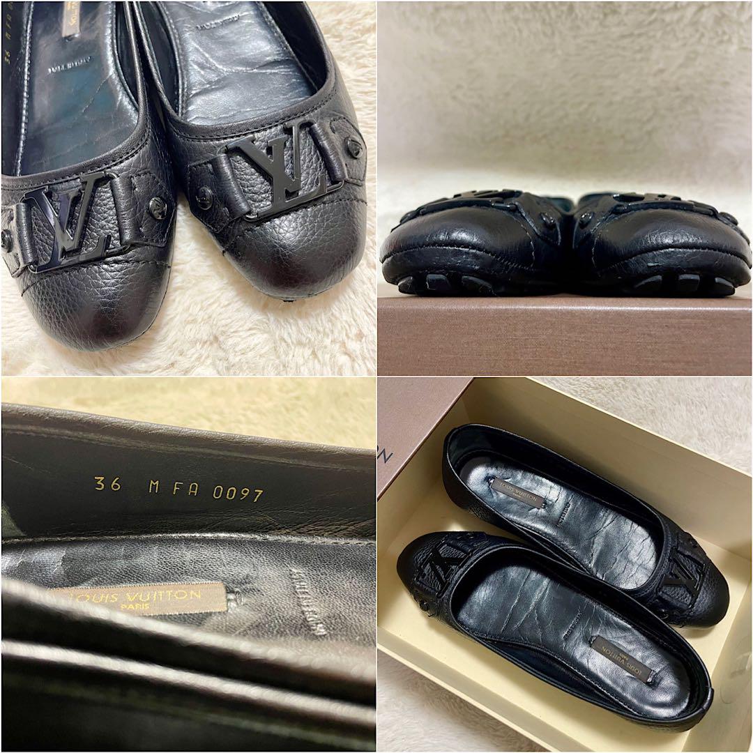 箱付き】 ルイヴィトン LV ロゴモチーフ レザー ドライビング