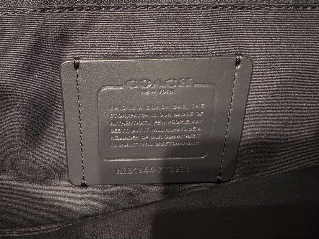 【良品】COACH コーチ　2Way ブリーフケース　ストラップ付き✨