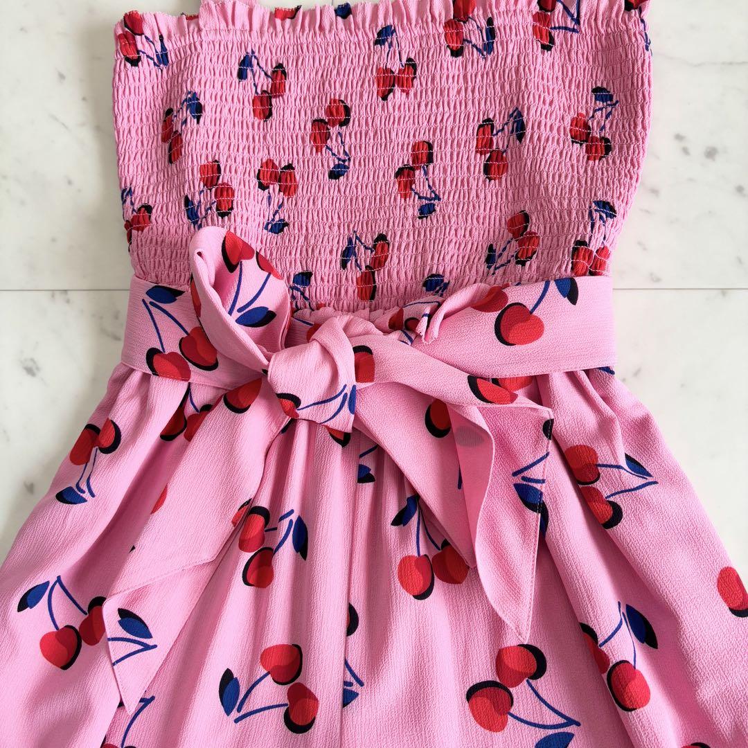 美品✨ ケイトスペードニューヨーク さくらんぼ柄 サロペット
