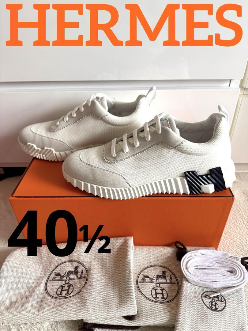 【新品】HERMES エルメス バウンシングスニーカー 白 ホワイト 40.5