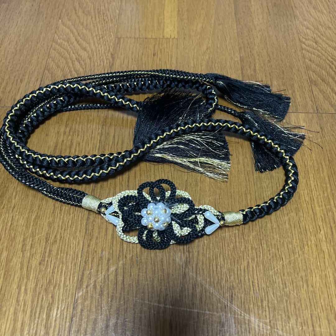 帯締め ブラック パール 4,650円