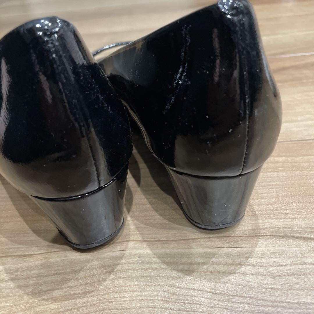 Cole Haan コールハーン　ブラック オープントゥシューズ　パンプス　24
