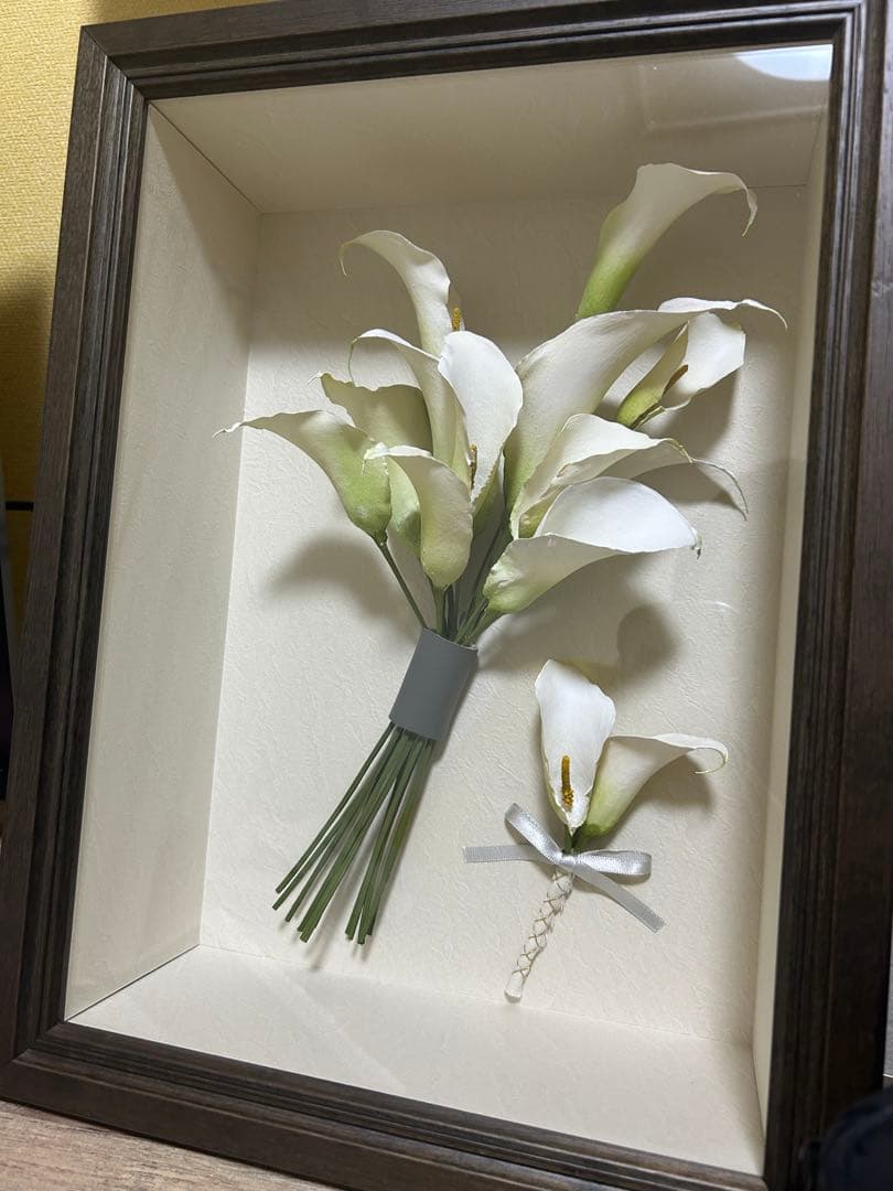 ウェディングブーケ ホワイト グリーン 造花　インテリア