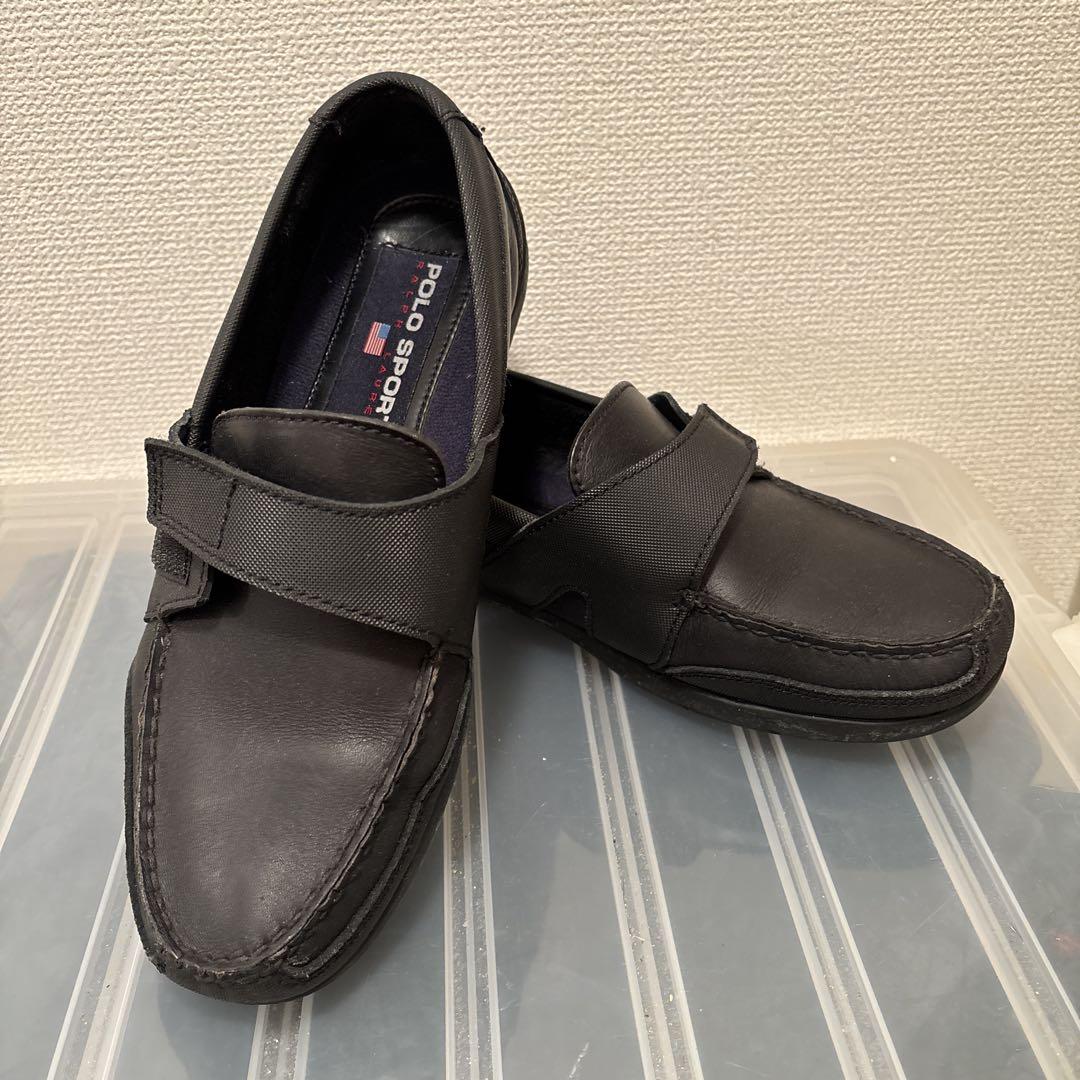 良品POLO SPORTブラックスリッポン ベルクロサイズ27cmから28cm