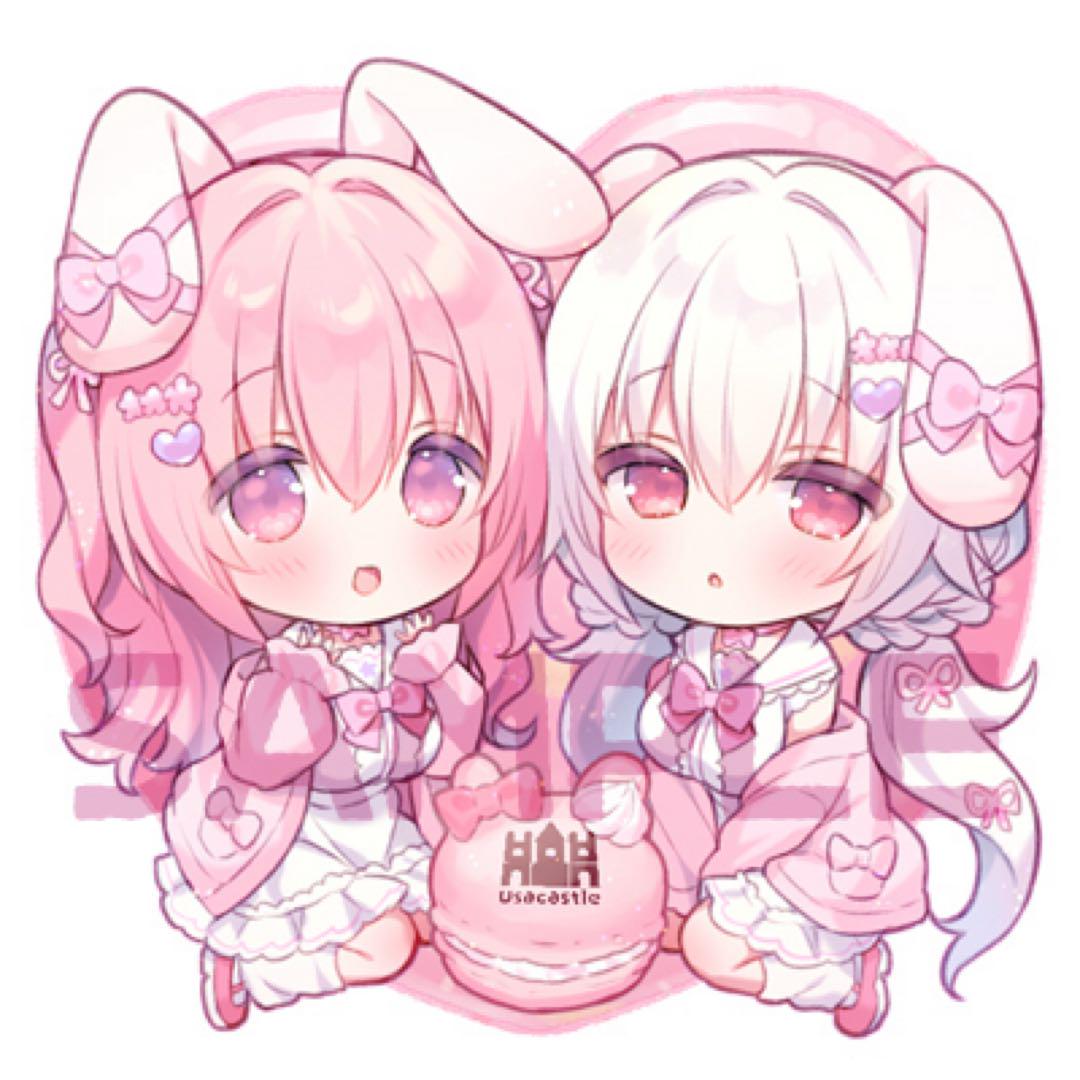 うさ城まに アクリルスタンド ♡うさ城まに新刊セット♡イラスト本グッズアクリルスタンド