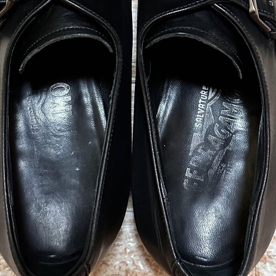 Salvatore Ferragamo モンクストラップ 革靴 レザー ビジネス