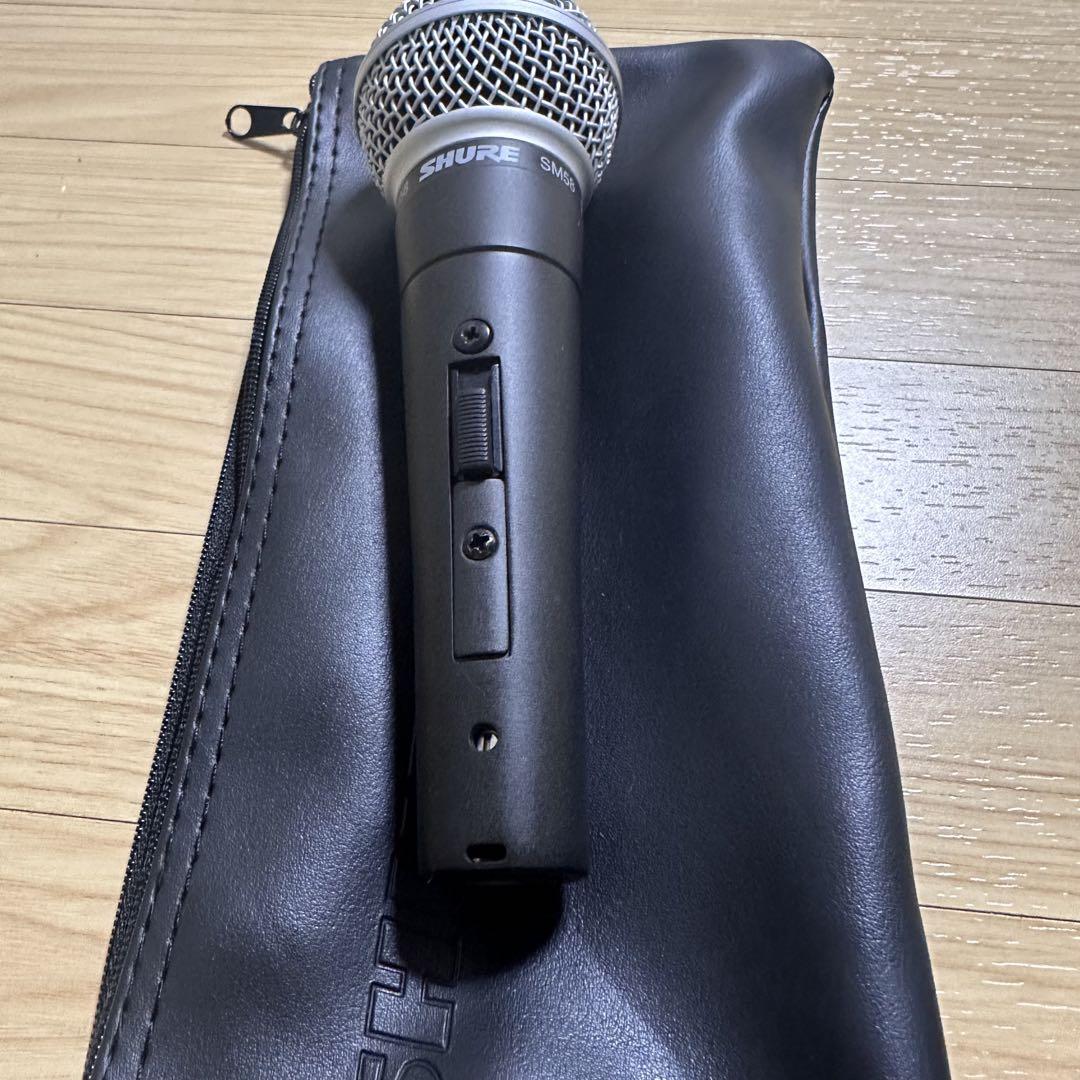 SHURE SM58 ダイナミックマイク 本体とケーブル