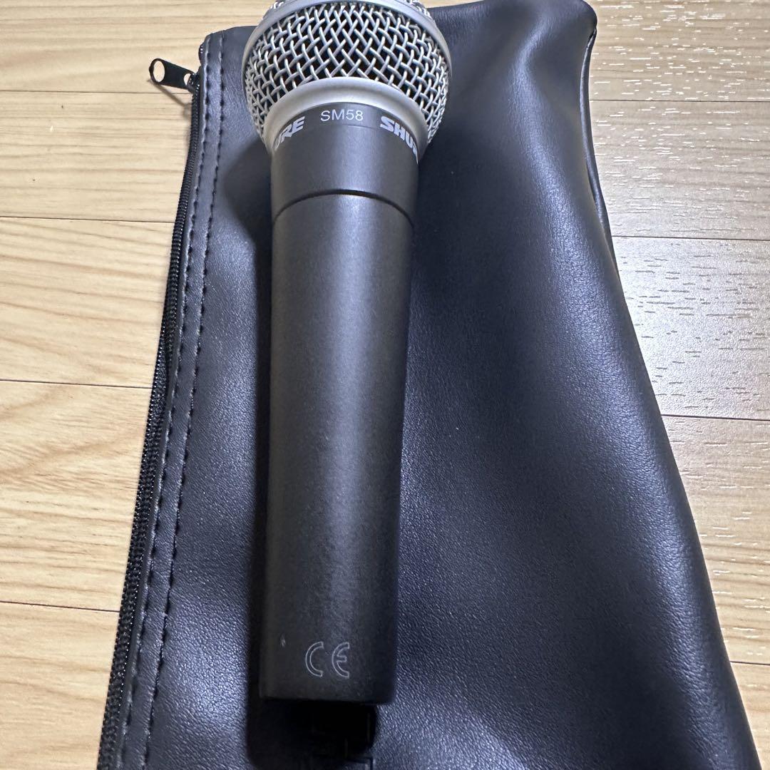SHURE SM58 ダイナミックマイク 本体とケーブル
