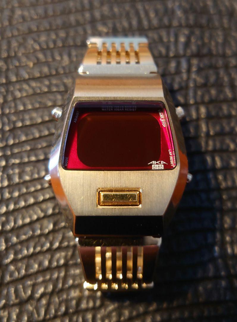 ジャンクSEIKO ALBA AKA YELLOW 限定品 ダースベイダW670