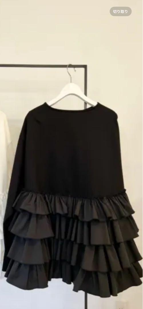 【未使用】rosy monster back tiered tunicブラック