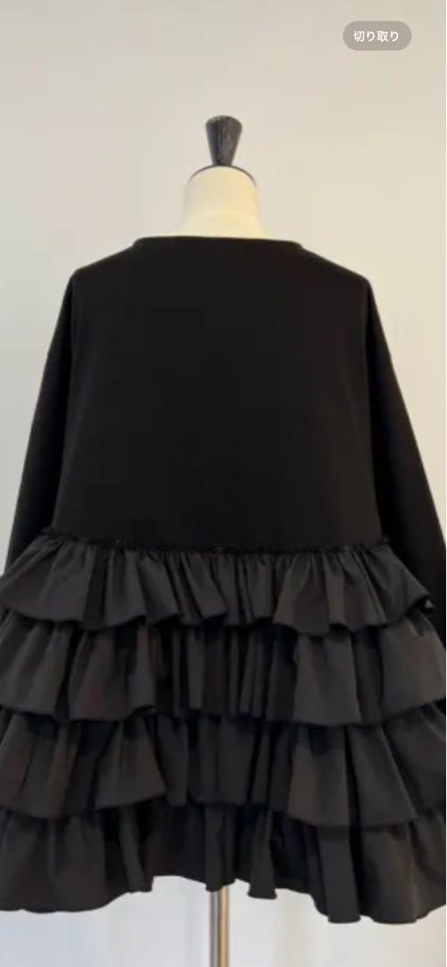 【未使用】rosy monster back tiered tunicブラック