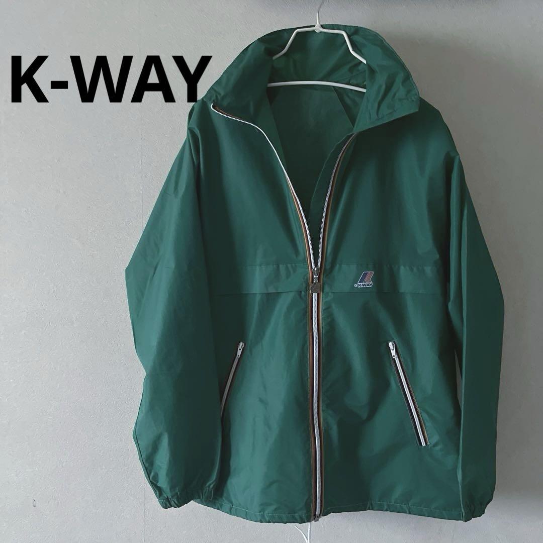 WOMEN パッカブル ウィンドブレーカー Green mid／K-WAY