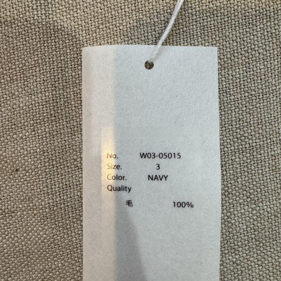 専用 COMOLI 22AW ウール天竺長袖クルー NAVY 3
