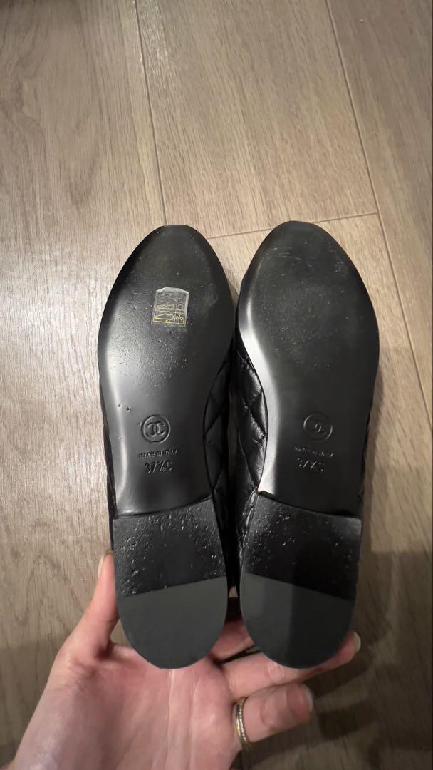 CHANEL バレエシューズ ブラック 37.5 美品