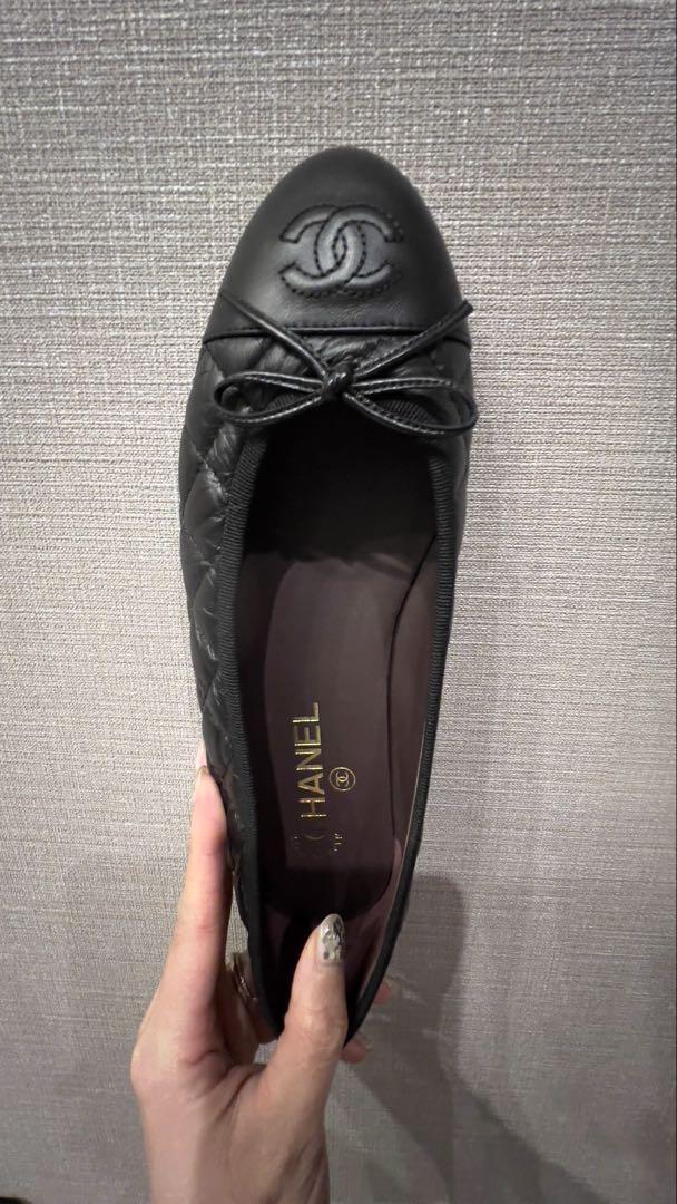 CHANEL バレエシューズ ブラック 37.5 美品