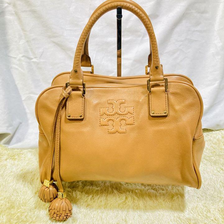 本日超得】 【美品】トリーバーチ ミニボストン ハンドバッグ タッセル ...