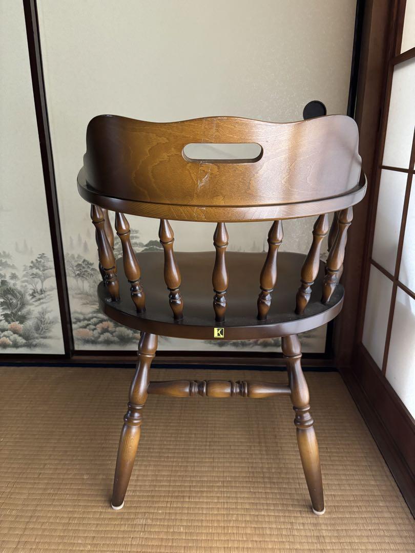 ダイニングテーブルチェア飛騨産業　キツツキマーク　2脚