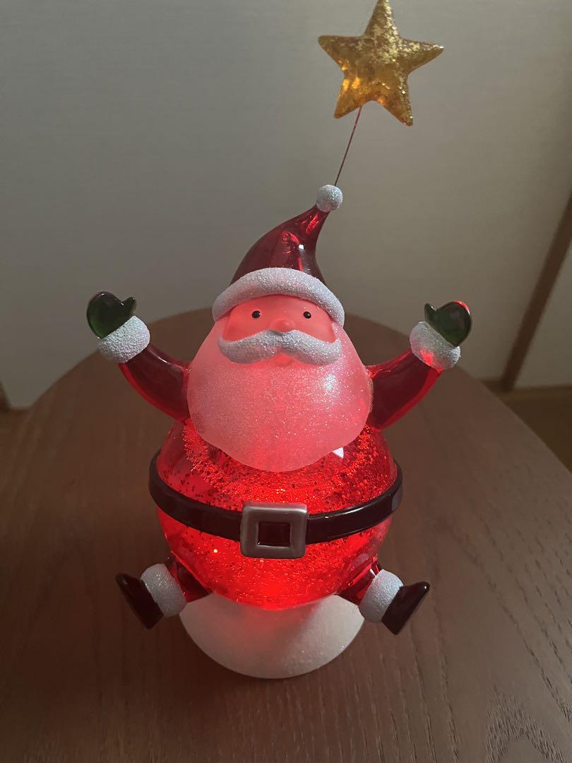 最終価格未使用サンタクロース置き型ライトクリスマスサンタインテリア