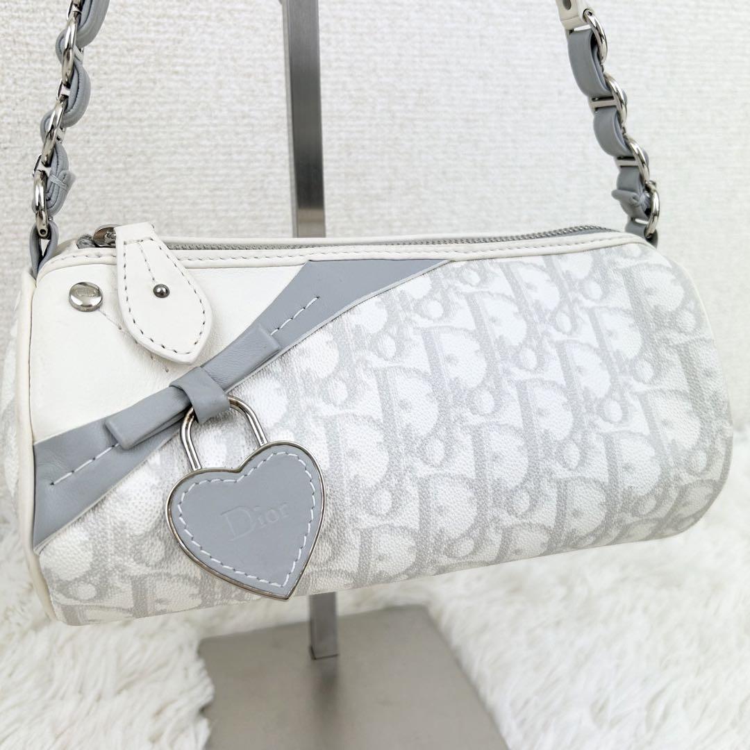 Dior ディオール ロマンティック ハンドバッグ トロッター柄