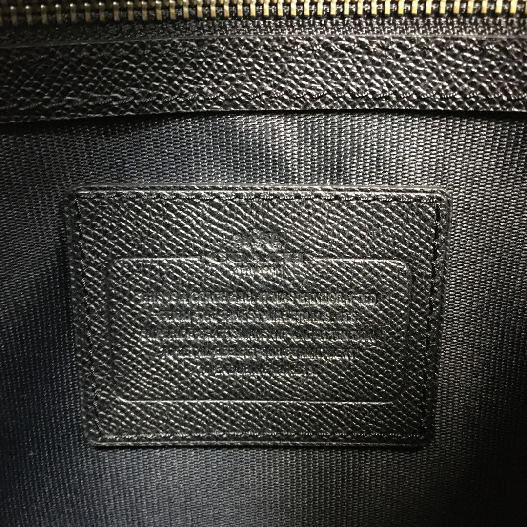 2504-152｜美品｜コーチ ビジネスバッグ レザー ブラック