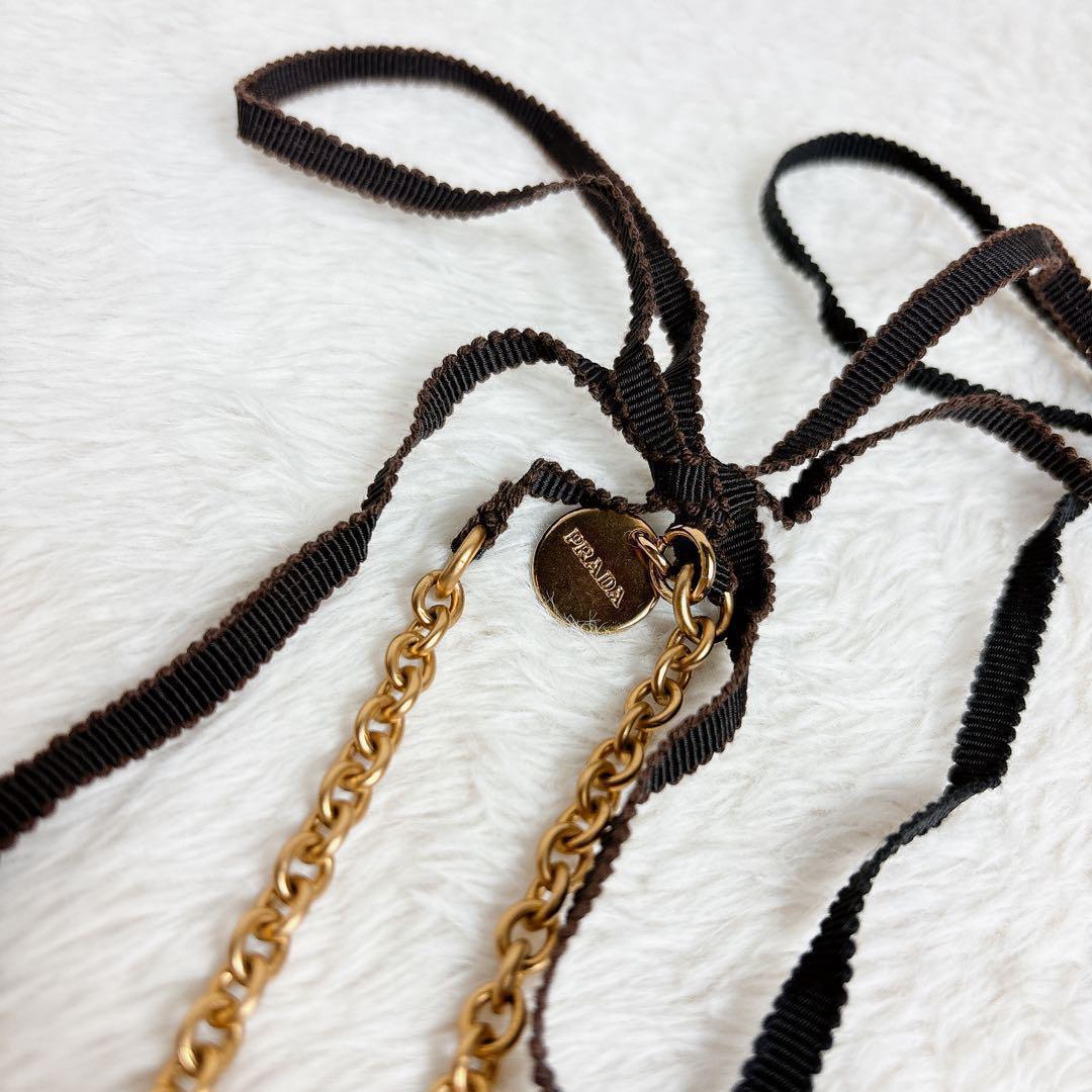 PRADA プラダ ネックレス ブレスレット リボン チェーン