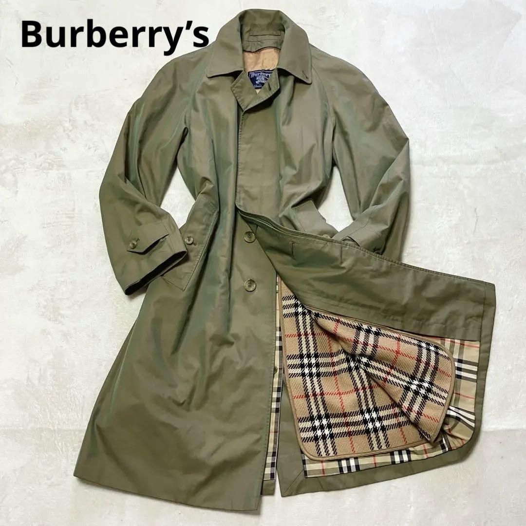 ★Burberry バーバリー ステンカラーコート 玉蟲色 90/165★ ☆Burberry バーバリー ステンカラーコート 玉蟲色 90/165