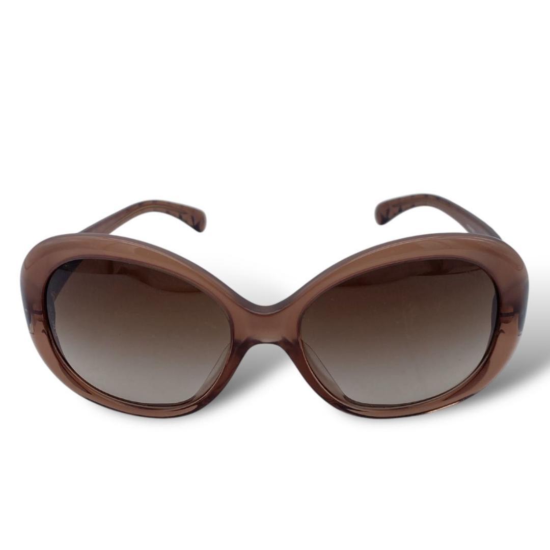 【美品】CHANEL sunglasses BROWN matelasse