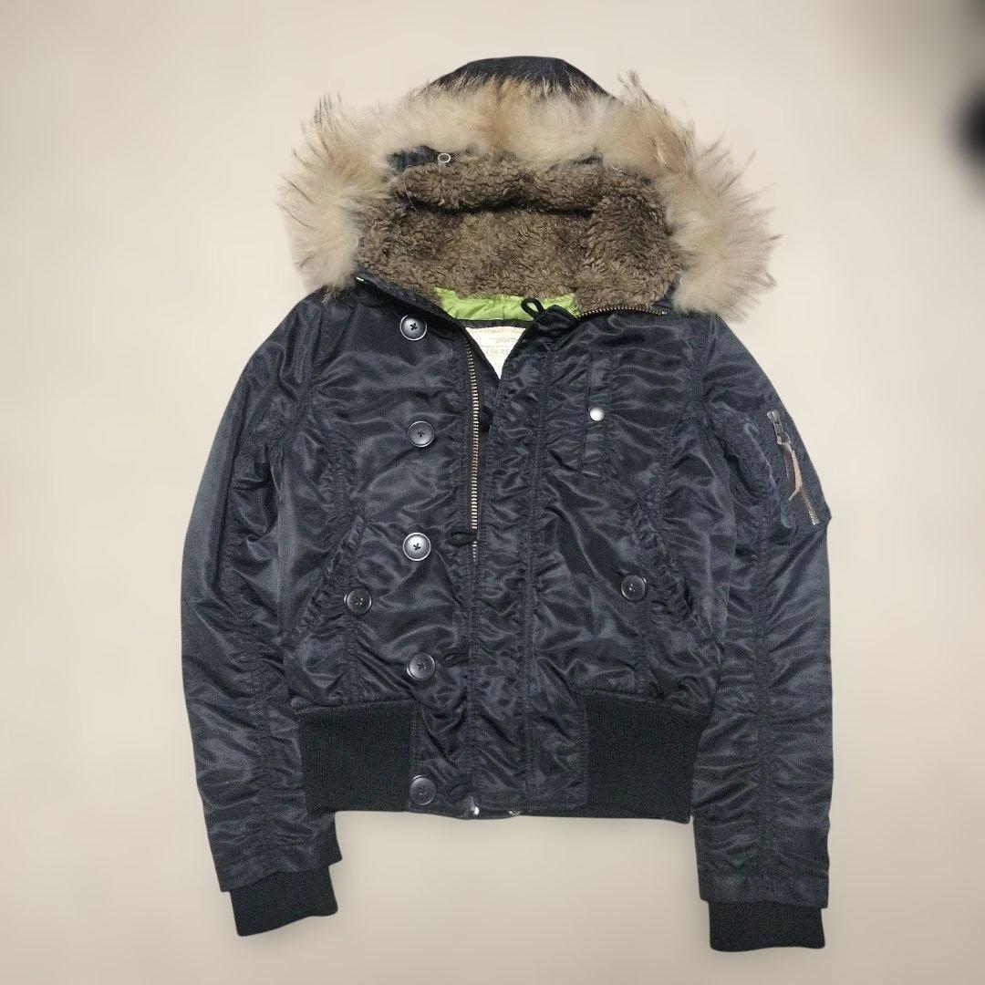 Y2K 平成 ギャル N2B ファー フライトジャケット 短丈 グランジ - メルカリ